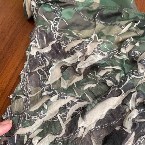 Summer Top Camo inspired with ruffles (reminds me of a mermaid) - Picture 5 of 5